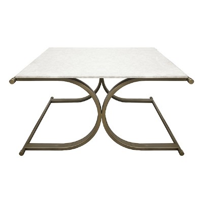 Marble top contemporary coffee table