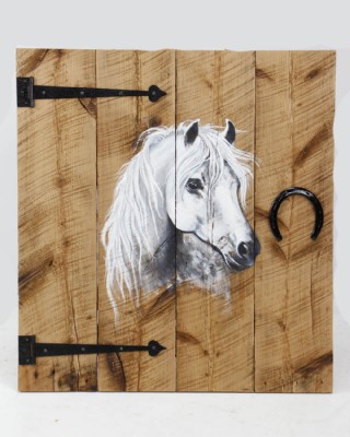 Horse Painting on Reclaimed Barn Wood