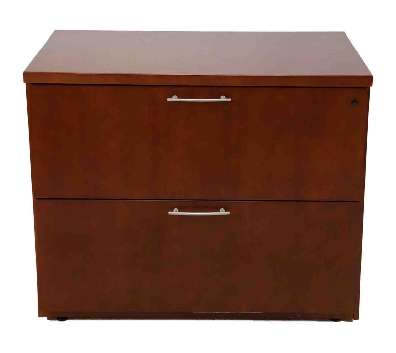 Two Drawer Wooden Lateral Filing Cabinet
