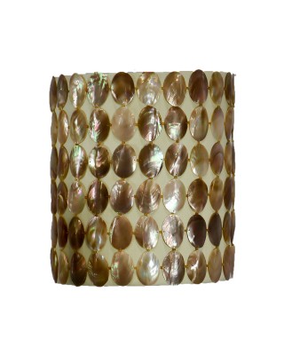 Shell Covered Hanging Lamp