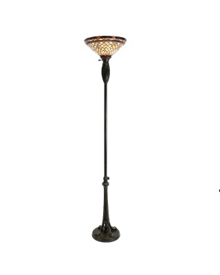 Stained Glass Shade Lamp Post Lamp
