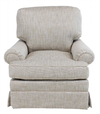 Grey Textured Swivel Chair