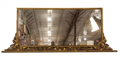 Neoclassical Antique Gold Framed Mirror