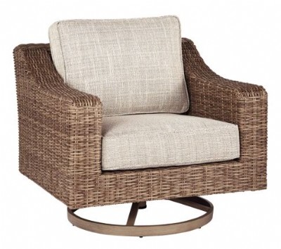 Wicker Outdoor Swivel Lounge Chair
