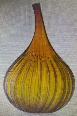 Large Drops Lucido Vase in Murano Glass by Renzo S
