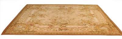 Classical Needlepoint Floral Area Rug