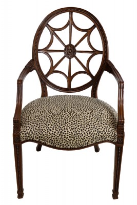 Ethan Allen Spiderback Hand Carved Accent Chair