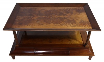 Baker Furniture Flame Mahogany Cocktail Table