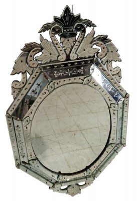 Vintage Venetian Cut Glass Mirror