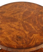 Round Marquetry Cocktail Table