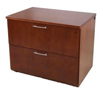 Two Drawer Wooden Lateral Filing Cabinet